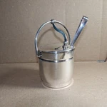 Antique Apollo A1839 Tobacco Ash Tray Bucket W Glass Cup Bernard Rice & Sons Used. Price: $49.95.