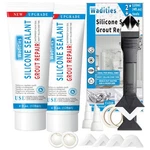 8OZ Clear Waterproof Caulk Silicone Sealant, Wadities Tile Grout Repair... New. Price: $25.64.
