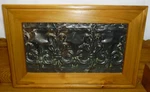 Framed Antique Victorian Tin Ceiling Tile From Pittsburgh Pa. Price: $69.99.