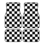 Car Floor Mats Black And White Checkered Background With Anti-slip N... New. Price: $58.52.