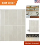 Peel And Stick Backsplash Tiles Moroccan Geometric White Grey 5 Sheets New. Price: $84.09.