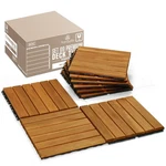 Tranquillo Interlocking Deck 9 Pcs - Square Ft, Golden Striped Pattern New. Price: $52.87.