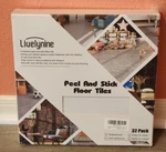 Livelynine 32-PACK White Marble Peel And Stick Floor Tile 12X12 Inches New. Price: $30.00.