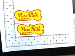 Key Stone Pure Milk Van Water Slide Decal Set Used. Price: $7.95.