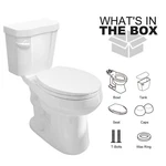 Horow 17'' Two Piece Toilet 1.28 Gpf Single Flush Map 1000G W/ Ada Chair Height Open. Price: $199.59.