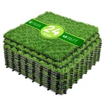 Sorbus Artificial Interlocking Grass Tiles 24"X24", 24SQ Ft And 48SQ New. Price: $199.99.
