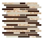 Msi Amalfi Cafe 12 X Interlocking Glass Porcelain Mosaic Tile Sqft New. Price: $6.00.