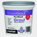 Custom Simplegrout Pre-mixed Bright White Ceramic Mosaic Tile PMG381QT New. Price: $24.41.
