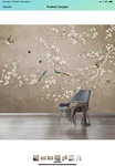 Bormia Chinoiserie Wallpaper Plum Flowers And Birds 195 X 120 Not Peel & Stick New. Price: $100.00.
