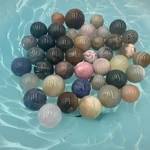 Variety Of Natural Precious Stone Sphere Collection Polished Marble Used. Price: $194.95.
