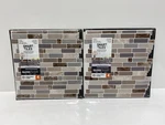 (2) Smart Tiles Crescendo Terra 9.73 X 9.36 Vinyl Peel And Stick 4PK New. Price: $38.00.