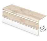 2 Pack Cap Tread Vinyl Overlay Stair & Reversible Riser Kit Navarra Mapl New. Price: $99.99.