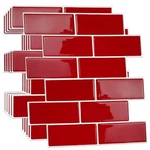 Walplus Premium 12 Sheets Peel And Kitchen Backsplash Tile Stickers Self New. Price: $36.89.