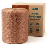 Coldbreak Copper Mesh Rodent Control 5" X 30' Rustproof Wool Roll New. Price: $30.63.