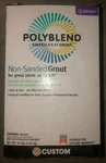 Custom Building Products Polyblend Non Sanded Grout For Up 1/8" Joints New. Price: $24.00.