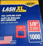 Qep Lash Xl Tile Leveling System Clips For 1/8" Grout (1000-PACK) New. Price: $48.00.