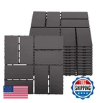 Sailary Plastic Interlocking Deck Tiles Outdoor All Weather Waterproof 12 Pcs New. Price: $52.68.