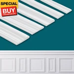 Peel And Stick Wall Molding Trim, Lightweight Chair Rail Wainscoting Panel, Fini New. Price: $25.46.