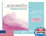 Fabriano Artistico 140LB Hot Press 9X12" 20-SHEET Block Traditional White New. Price: $72.08.