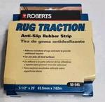One Roll Roberts 50-545 2-1/2 X 25 Foot Rug Traction Indoor Anti-slip Tape New. Price: $16.91.