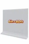 Pro Flex Gray Vinyl Wall 6INX80FT, Strong Peel And Stick Adhesive Baseboard Open. Price: $92.15.