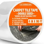 Wide Carpet Tile Tape Double Sided Heavy Duty 2 4 In X 90 Ft New. Price: $39.99.