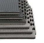 Xspec 1" Extra Thick Reversible Eva Foam Gym Mats 12 Pcs 48 Sq Ft, Black & Grey New. Price: $125.00.