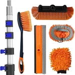 Skgpole 26FT Reach Car Wash Kit With 5-20FT Telescopic Extension Pole, Brush New. Price: $89.99.