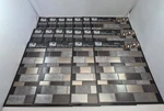 Main Wall Creations Earth & Metal Mosaic -18- Peel Stick Tile Decal Panels New. Price: $35.95.
