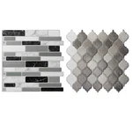 ART3D Peel And Stick Tile Kitchen Bathroom Backsplash Grey White Brick New. Price: $29.99.