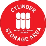Visual Workplace 60-1609-RO12-F637 Floor Sign, High Bond, 12", Round, New. Price: $22.39.