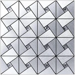 ART3D 10-SHEET Peel And Stick Backsplash Metal Mosaic Tiles For Kitchen Wall Dec New. Price: $47.79.