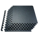 0.56" Thick Interlocking Gym Floor Mats 25 Sq Ft Eva Foam Rubber Top Black/blue New. Price: $71.99.