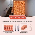 Wall Panel 5 X 8 Feet Salt Brick For Home Improvement Sauna And Spa Diy Fun New. Price: $1709.99.