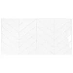 4 Smart Tiles Blok Chevron White 22.56 In. X 11.58 Vinyl Peel And Stick (12A New. Price: $155.98.