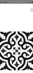 The Tiles Black White Peel-and-stick Mediterranean Stone 12X12 In New. Price: $24.99.