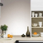 Roommates Peel & Backsplash Wall Decal Appliques - Stickers White Hexagon New. Price: $24.95.
