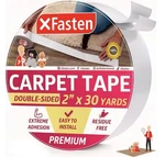 Xfasten Double Sided Carpet Tape For Area Rugs, Inch 2" 30YDS, White New. Price: $25.59.