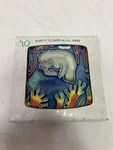 Decorative Ceramic Wall Art Tile 4X4 Backsplash Gift Jaco Manatee Hand Painted New. Price: $14.99.