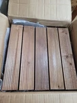 Yaheetech 11PCS Indoor & Outdoor Wood Flooring Tiles For Patio Garden - Brown Open. Price: $39.95.