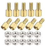 Uxcell M3X5MM+6MM Male-female Brass Hex Pcb Motherboard Spacer Standoff Nuts For New. Price: $9.39.