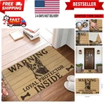 German Shepherd Warning Indoor Mat, Dog Theme Floor For Entryway... New. Price: $19.77.