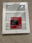 Everbuilt 10" X 8" Steel Wall/ceiling Register White, 2-WAY Air Deflection New. Price: $5.00.