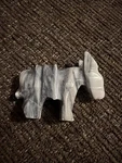 Small Carved Marble Stone Donkey With Saddle Figurine, Grays, Mexico Used. Price: $7.00.