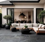 Msi Montauk Large Format Gauged Black Slate Tile, 18 In. X 36 Infloor/wall Open. Price: $292.25.