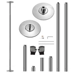 Spinning Dance Pole 45MM Portable Exercise Fitness Steel Chrome SLDPCH.5 Durable New. Price: $179.99.