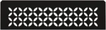 Matte Black Floral Aluminum Shelf For Kerdi Board Niches - 4MM Thick New. Price: $162.99.