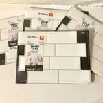 4 Packs Peel & Stick Smart Tiles- Faux Subway White Metro Vinyl Backsplash New. Price: $29.95.