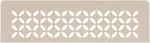 Floral Design Aluminum Shelf For Kerdi Board Niches - Cream Finish New. Price: $163.99.