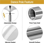 Yaheetech Professional Dance Pole Spinning Static 45MM Portable Kit Silver/gold New. Price: $108.00.